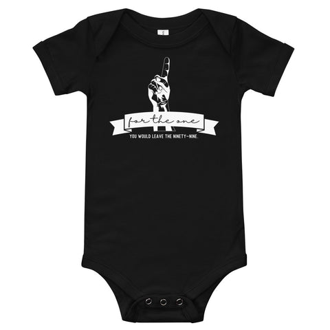 "For the One" onesie